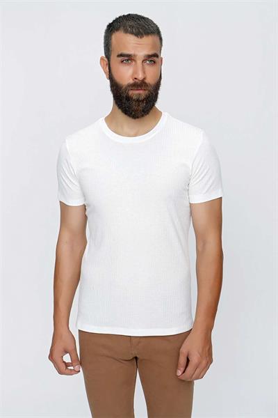 TS 837 Beyaz Spor T-Shirt
