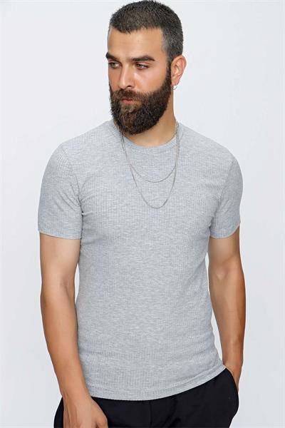TS 837 Gri Spor T-Shirt