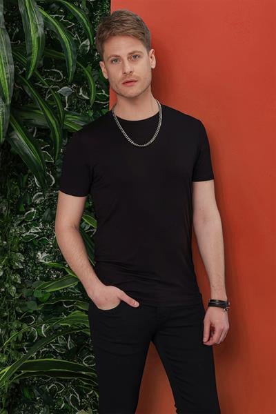 TS 847 Siyah Spor T-Shirt