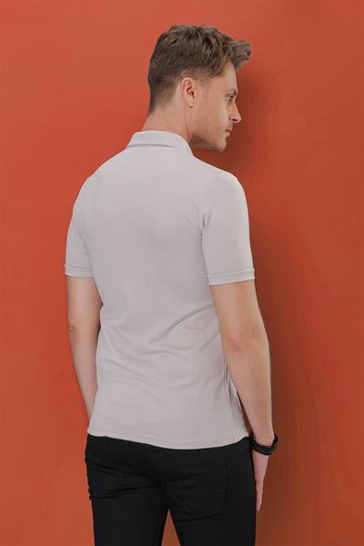 TS 848 Açık Gri Spor T-Shirt
