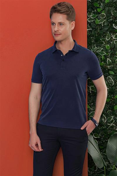 TS 848 Lacivert Spor T-Shirt