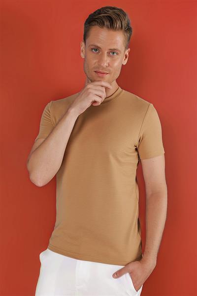 TS 852 Bej Spor T-Shirt