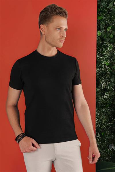 TS 852 Siyah Spor T-Shirt