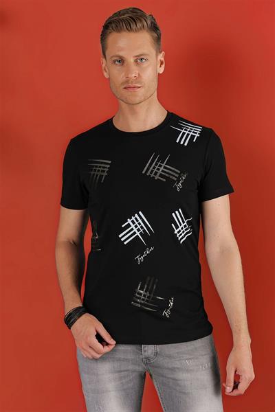 TS 857 Siyah Spor T-Shirt