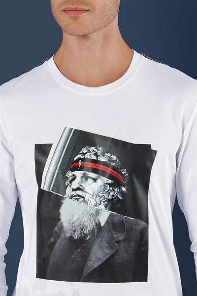 TS 863 Beyaz Spor T-Shirt