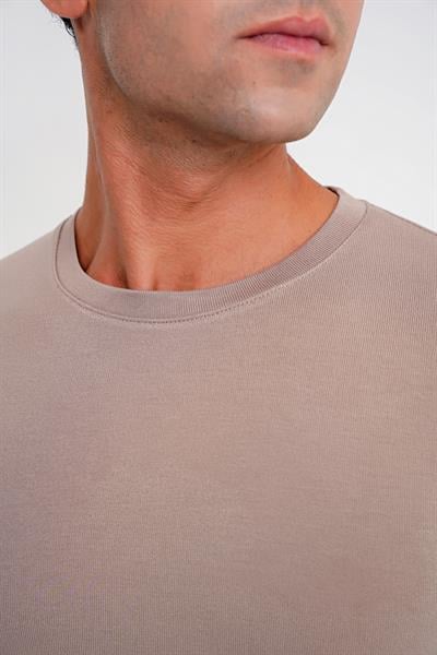 TS 870 T-SHIRT Slim VİZON CASUAL
