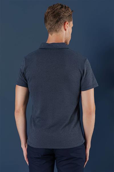 TS 871 Slim Fit İndigo Spor T-Shirt