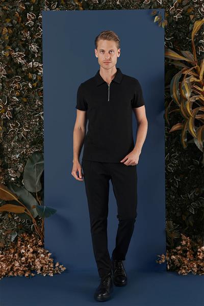 TS 871 Slim Fit Siyah Spor T-Shirt