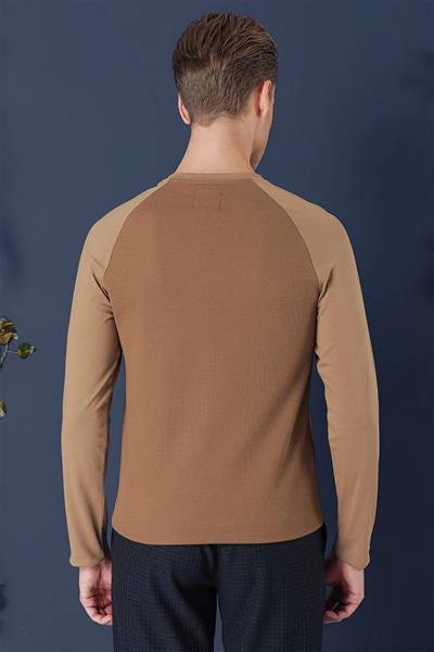 TS 872 Slim Fit Cappucino Spor T-Shirt