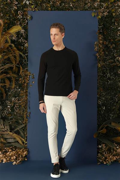 TS 872 Slim Fit Siyah Spor T-Shirt