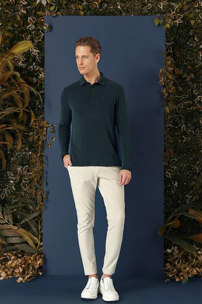 TS 875 Slim Fit Lacivert Spor T-Shirt
