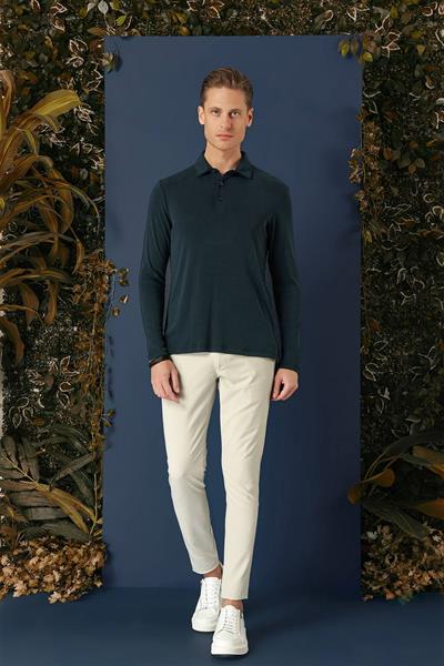 TS 875 Slim Fit Lacivert Spor T-Shirt