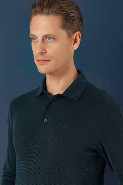 TS 875 Slim Fit Lacivert Spor T-Shirt