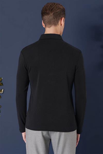 TS 875 Slim Fit Siyah Spor T-Shirt