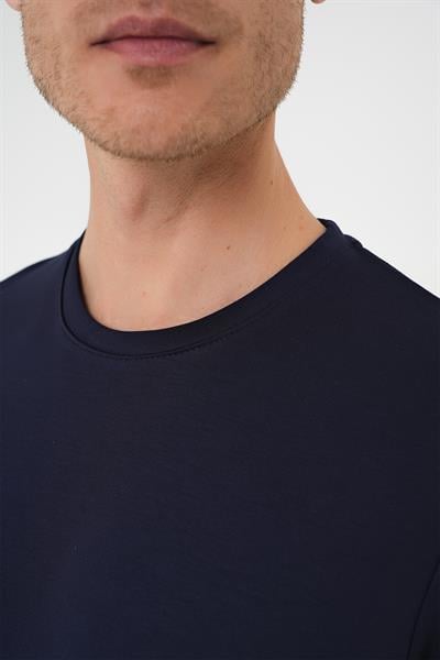 TS 885 Slim Fit Koyu Lacivert Spor T-Shirt