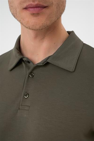 TS 886 Slim Fit Haki Spor T-Shirt