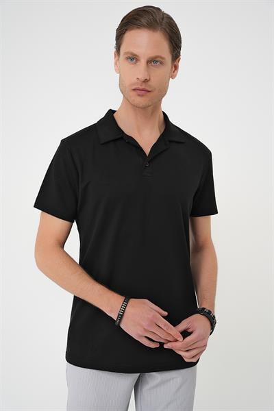 TS 886 Slim Fit Siyah Spor T-Shirt