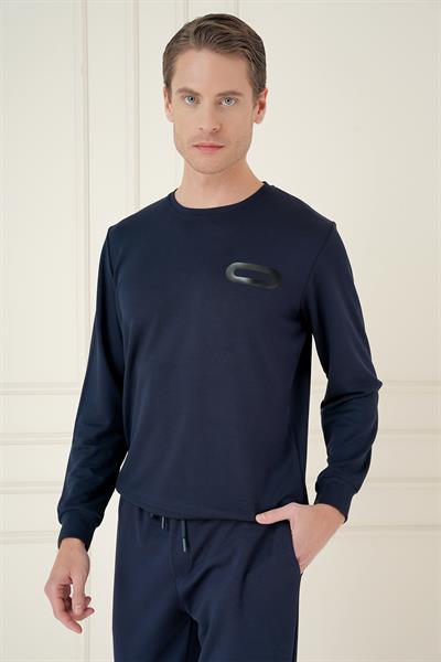 TS 888 Slim Fit Lacivert Spor T-Shirt