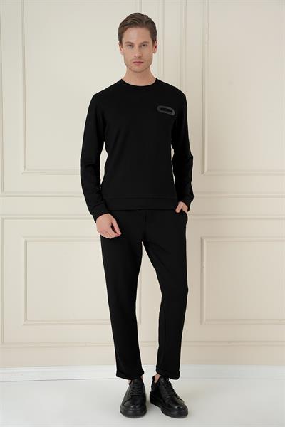 TS 888 Slim Fit Siyah Spor T-Shirt