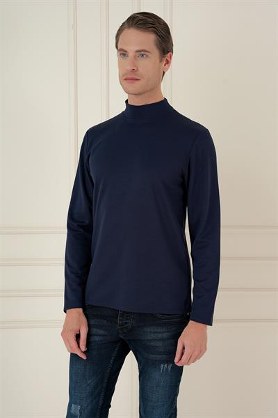 TS 894 Slim Fit Lacivert Spor T-Shirt