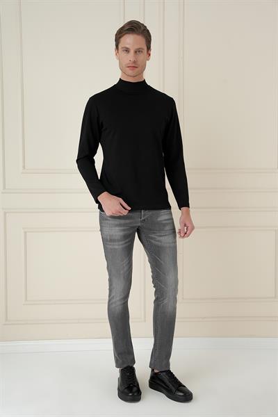 TS 894 Slim Fit Siyah Spor T-Shirt