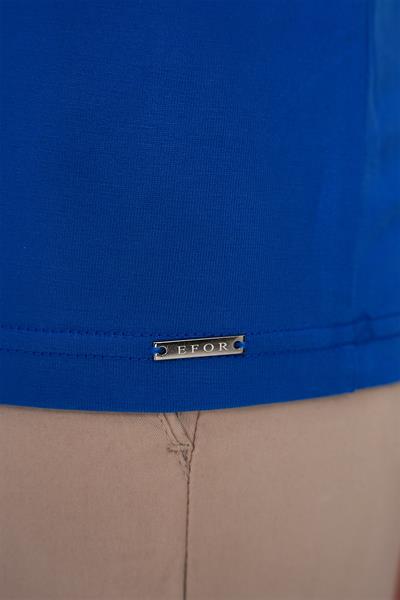 Ts 903 Comfort Fit Polo Yaka Modal Karışım Kısa Kol Casual Koyu Mavi Tişört