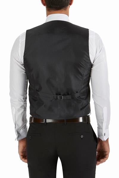 Y 141 Slim Fit Siyah Klasik Yelek