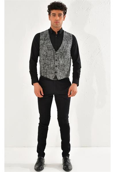 Y 152 Slim Fit Antrasit Yelek