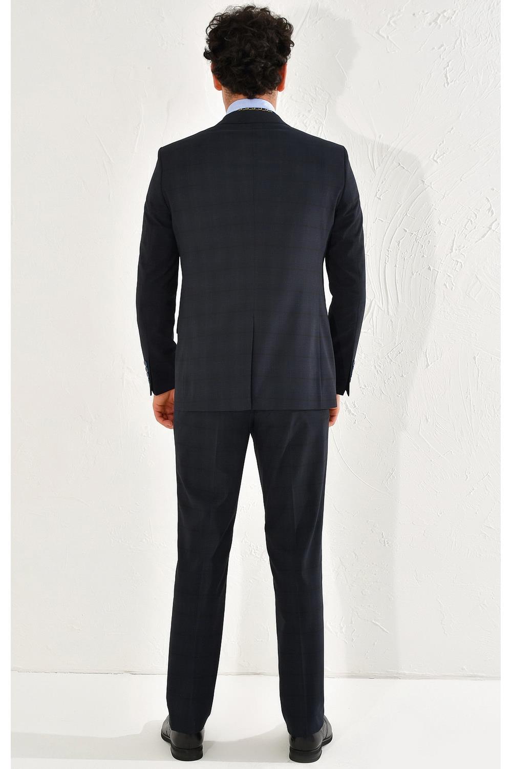 TK 783 Slim Fit Lacivert Klasik Takım Elbise