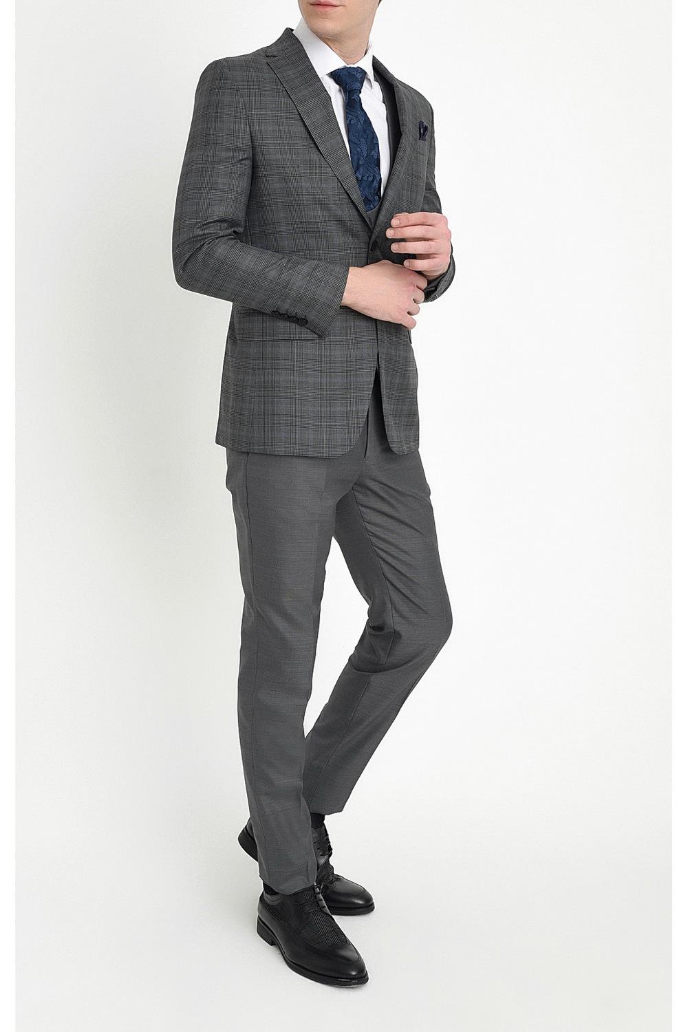 TK 785 Slim Fit Antrasit Klasik Takım Elbise