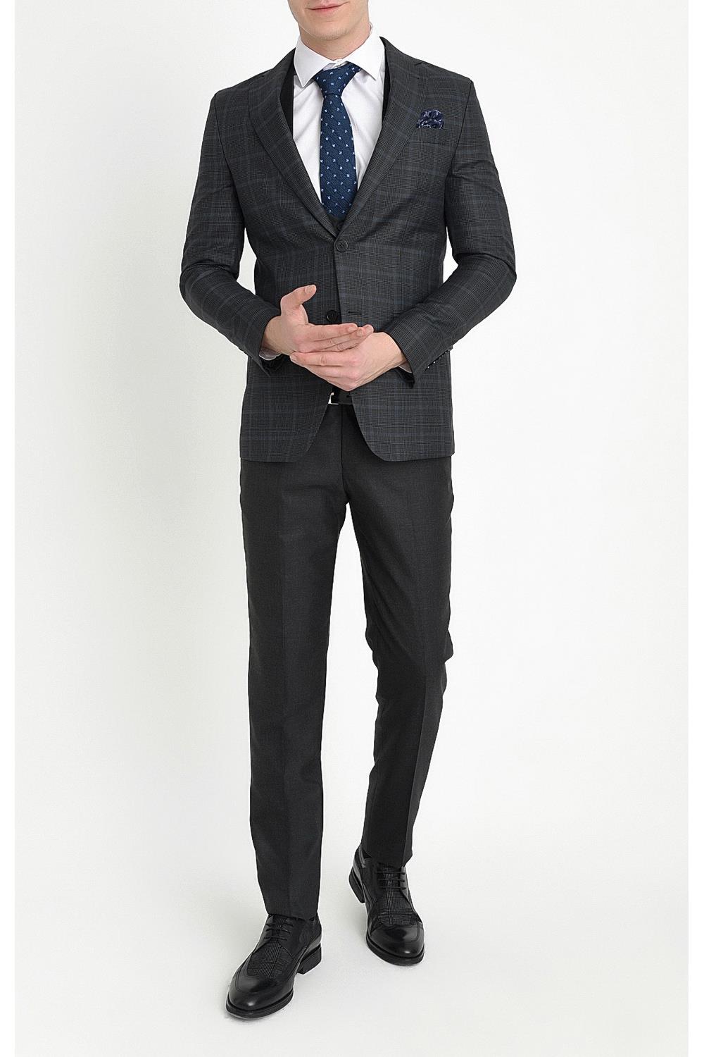 TK 785 Slim Fit Siyah Klasik Takım Elbise