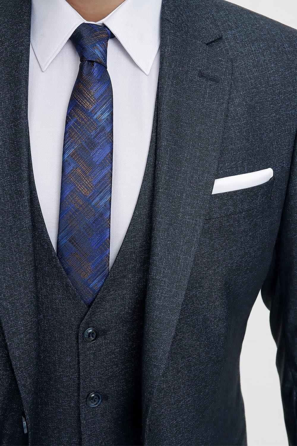 TK 833 Slim Fit Lacivert Klasik Takım Elbise