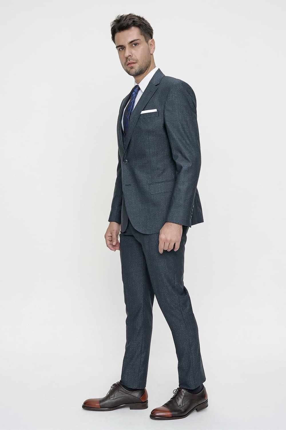 TK 833 Slim Fit Lacivert Klasik Takım Elbise