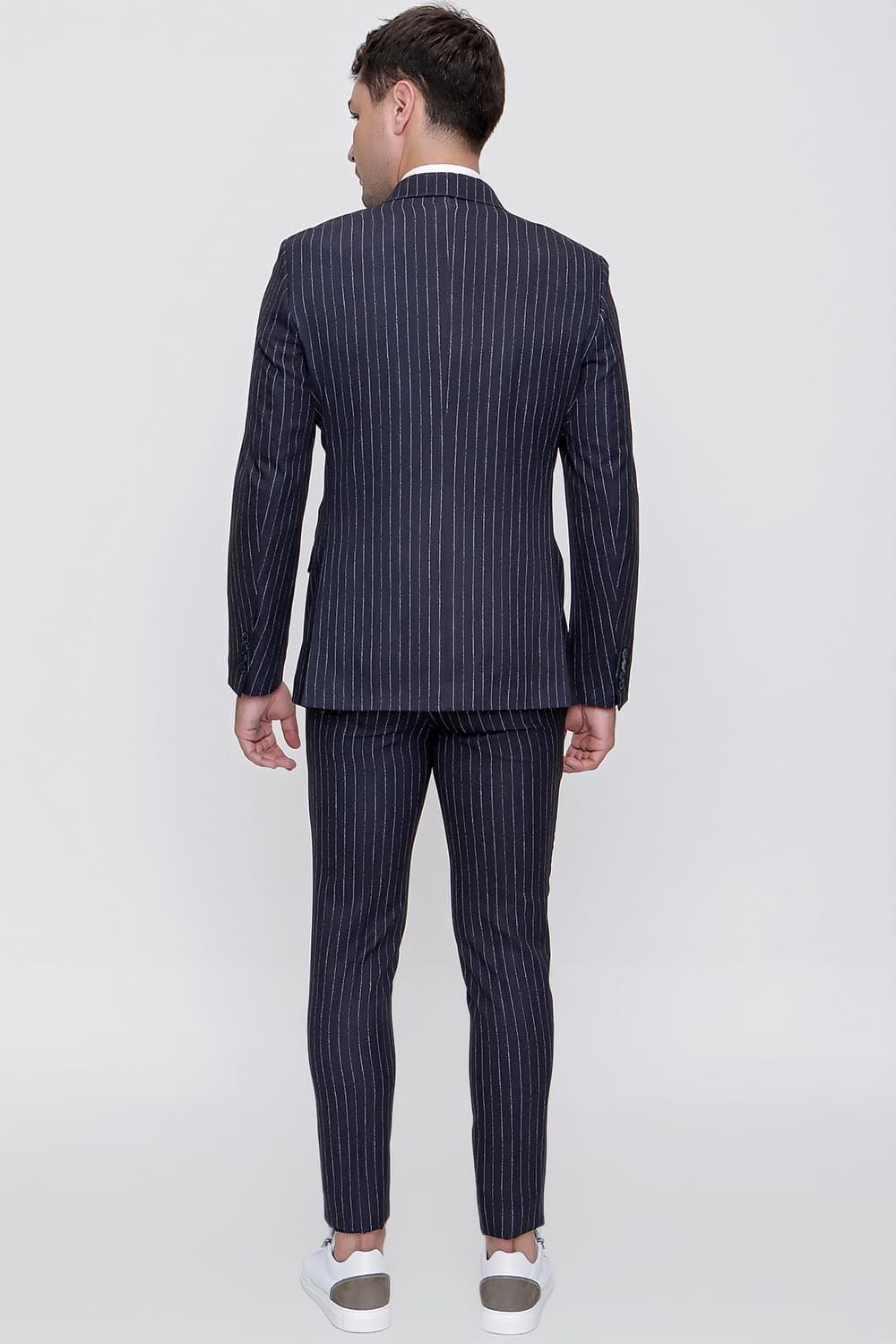 TK 837 Slim Fit Lacivert Klasik Takım Elbise