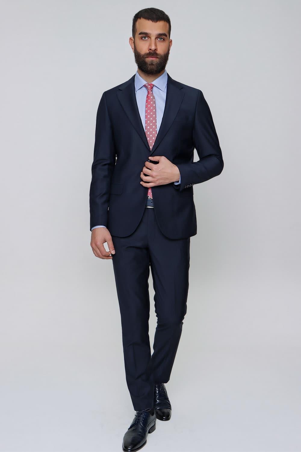 TK 847 Slim Fit Lacivert Klasik Takım Elbise