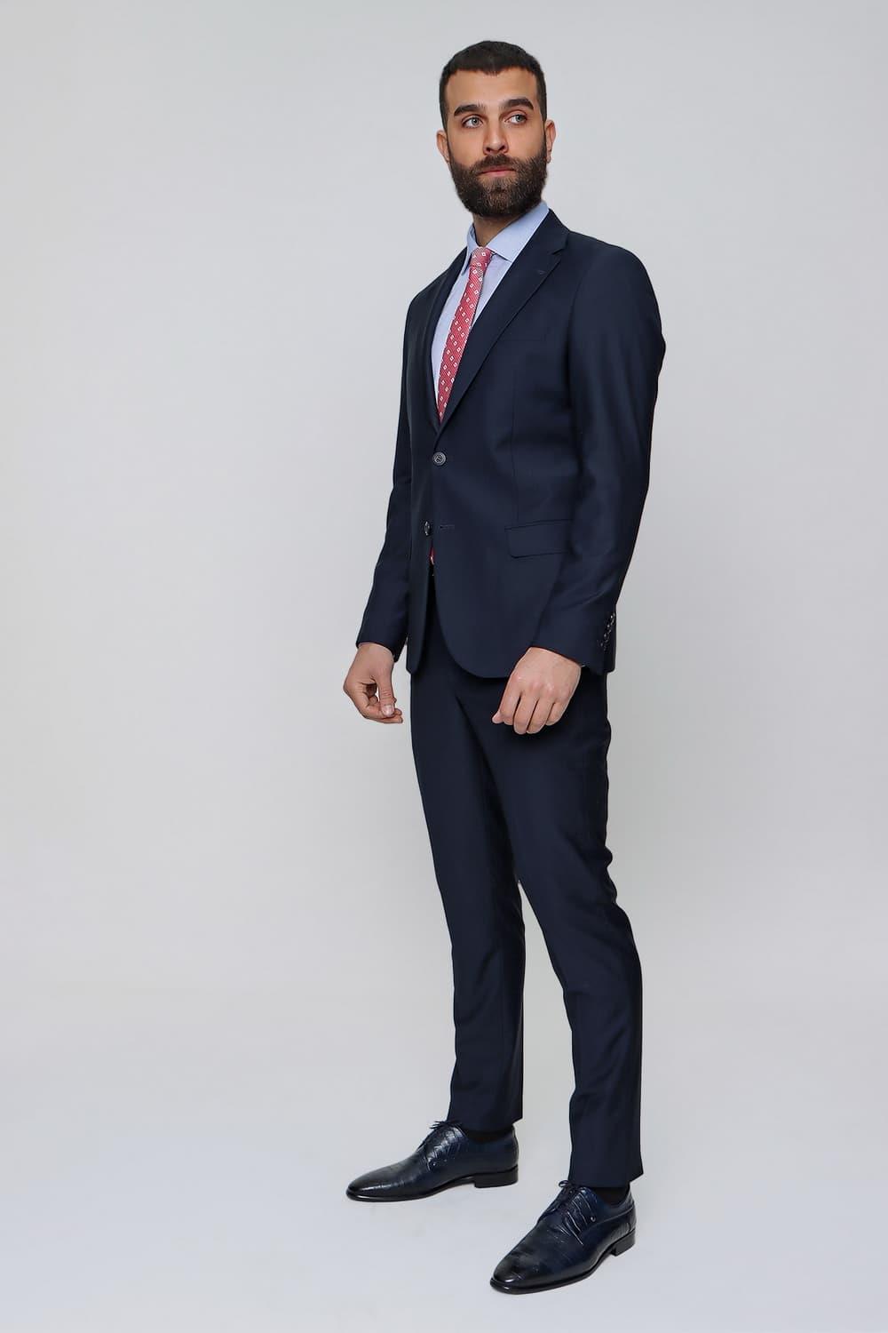 TK 847 Slim Fit Lacivert Klasik Takım Elbise