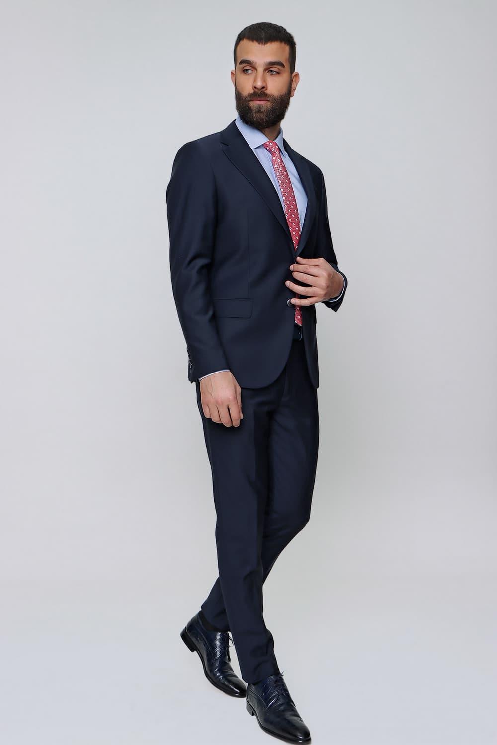 TK 847 Slim Fit Lacivert Klasik Takım Elbise