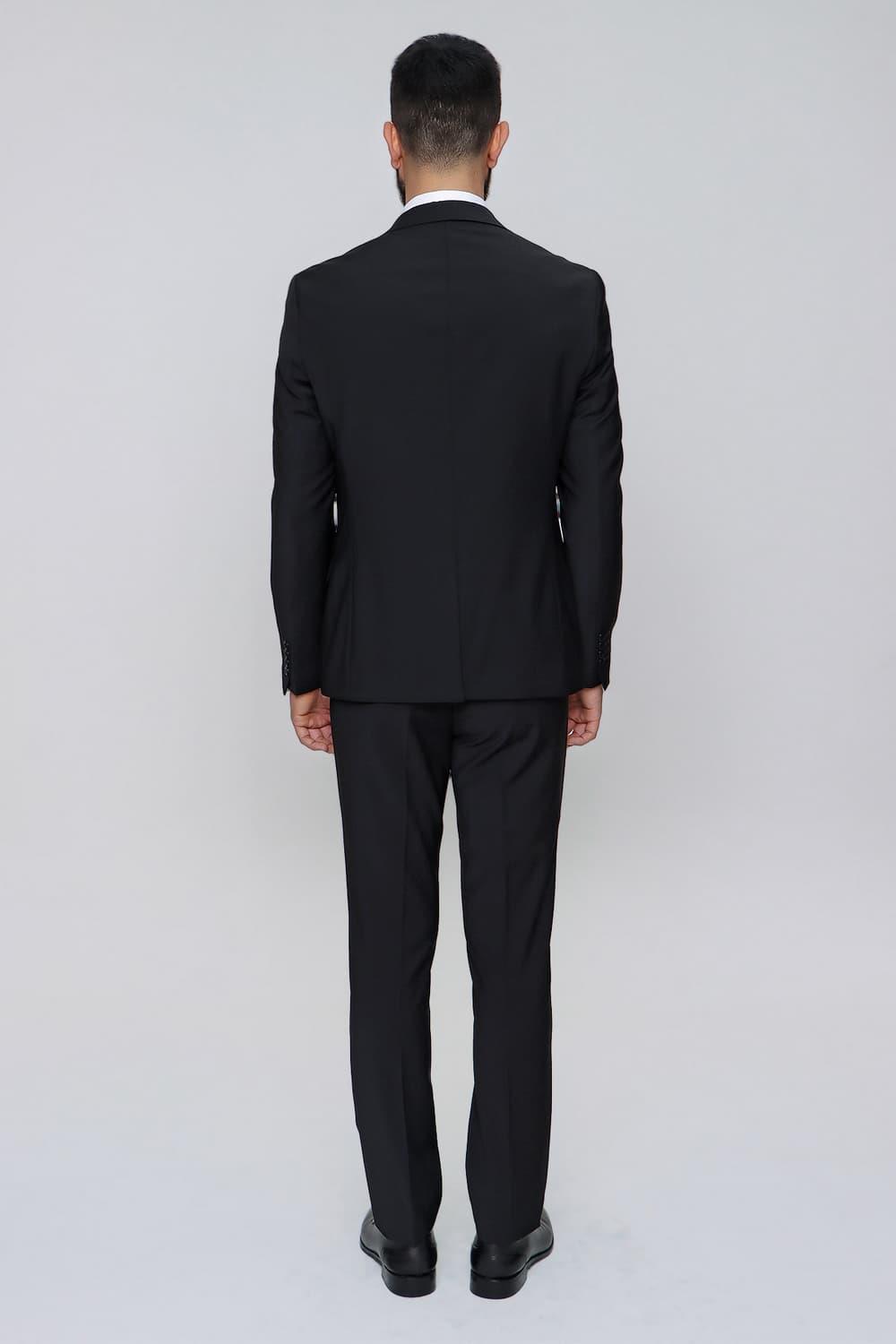 TK 847 Slim Fit Siyah Klasik Takım Elbise