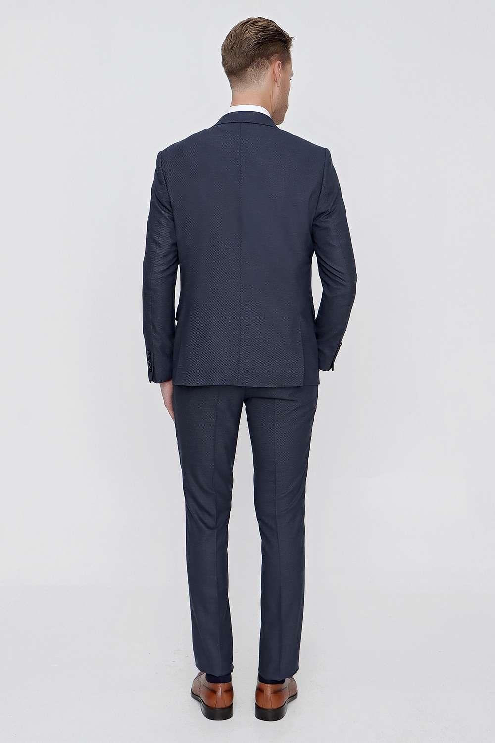 TK 854 Slim Fit Lacivert Klasik Takım Elbise