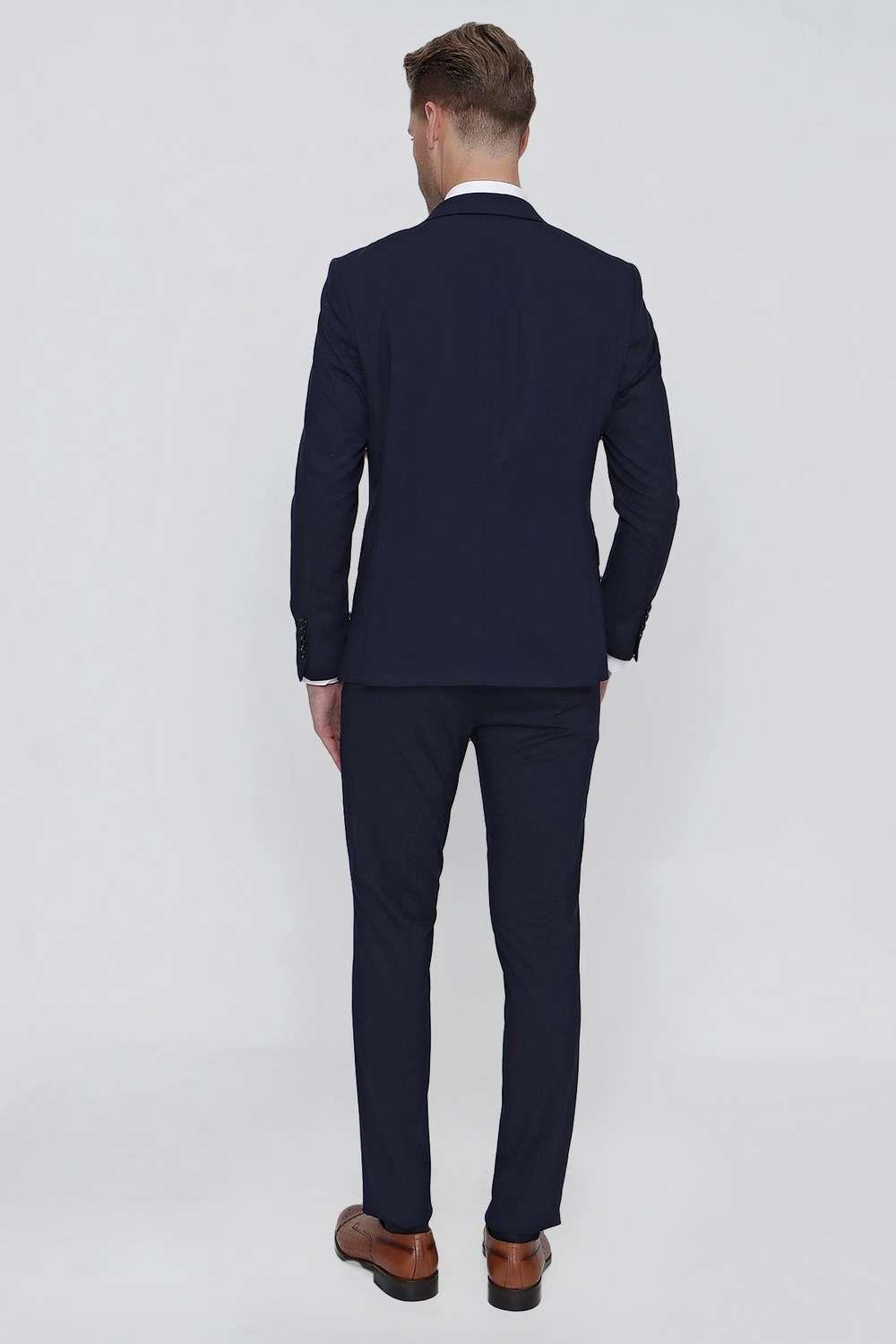 TK 859 Slim Fit Lacivert Klasik Takım Elbise