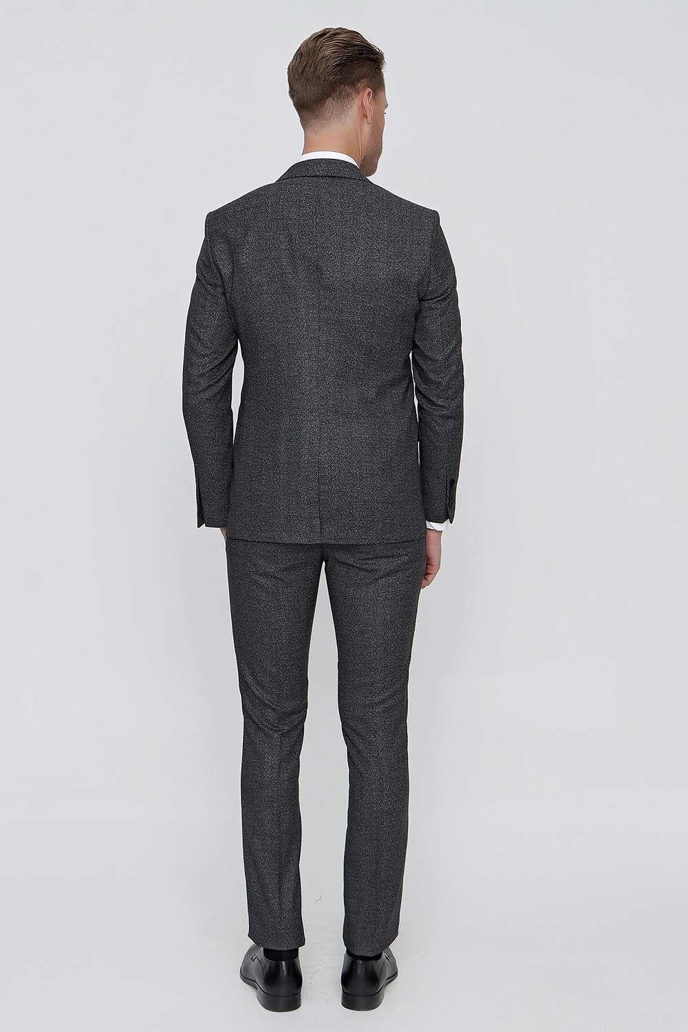 TK 860 Slim Fit Siyah Klasik Takım Elbise
