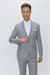 TK 870 Slim Fit Gri Klasik Takım Elbise