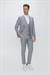 TK 870 Slim Fit Gri Klasik Takım Elbise