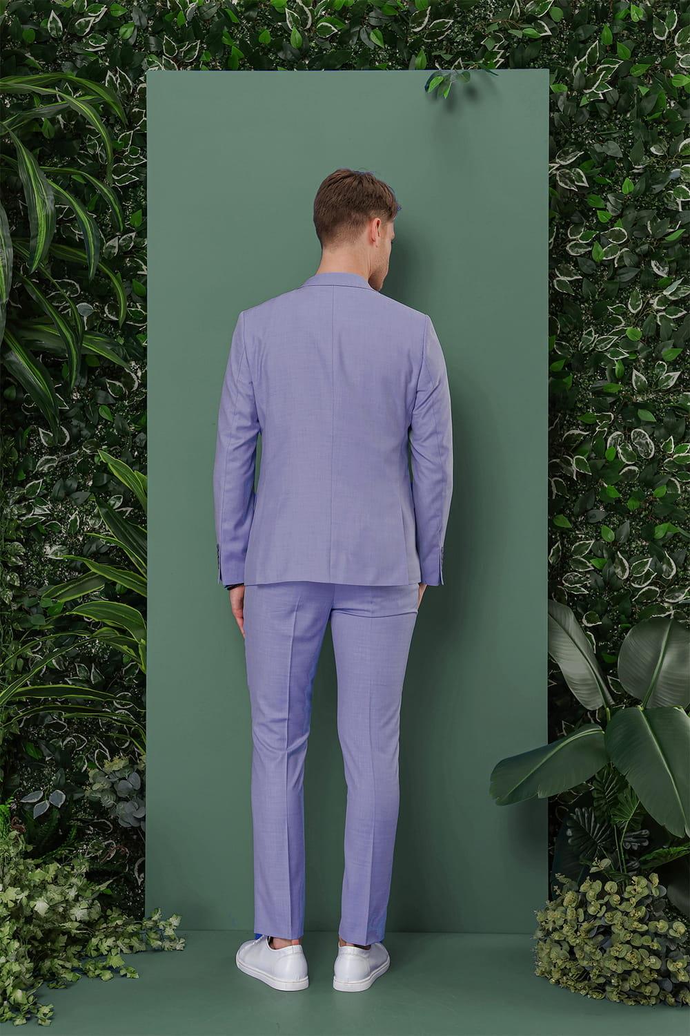 TK 870 Slim Fit Mavi Klasik Takım Elbise
