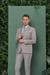 TK 871 Slim Fit Gri Klasik Takım Elbise
