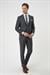 Tk 892 Slim Fit Düz Klasik Füme Takım Elbise 
