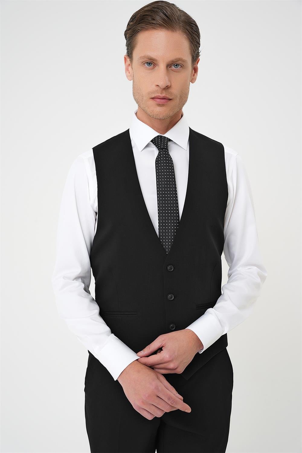 TK 901 Slim Fit Siyah Klasik Takım Elbise