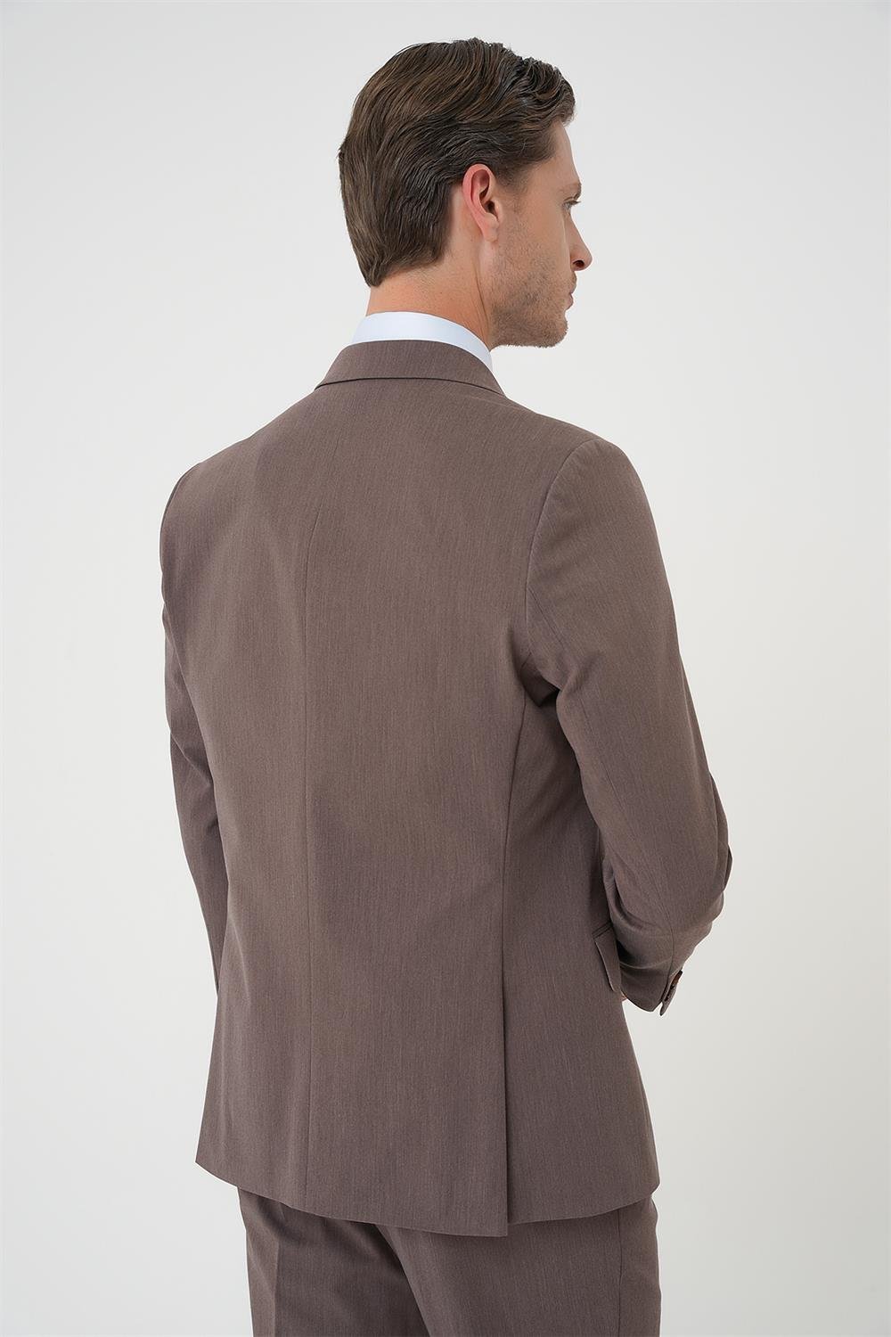TK 901 Slim Fit Vizon Klasik Takım Elbise