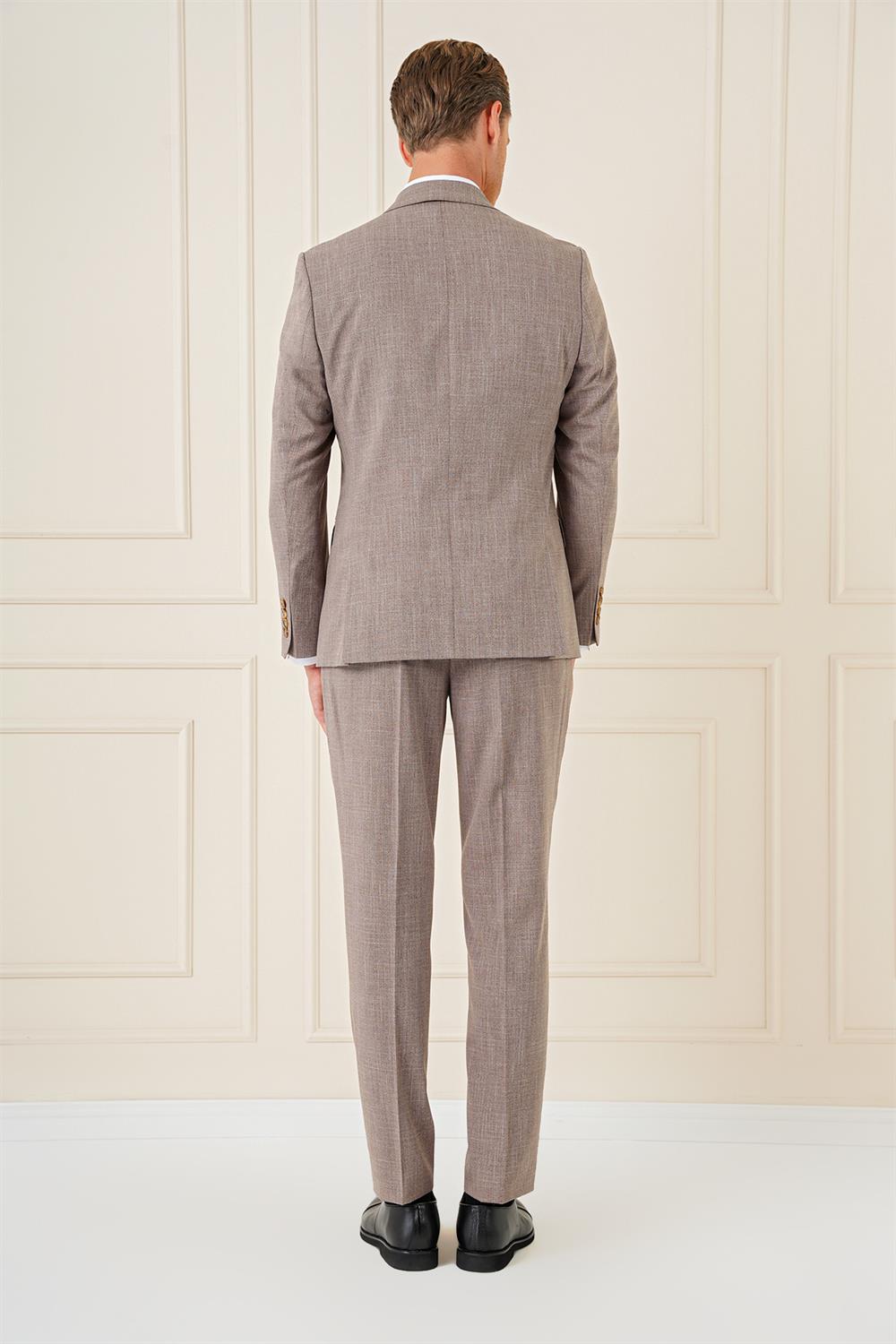 TK 902 Slim Fit Vizon Klasik Takım Elbise