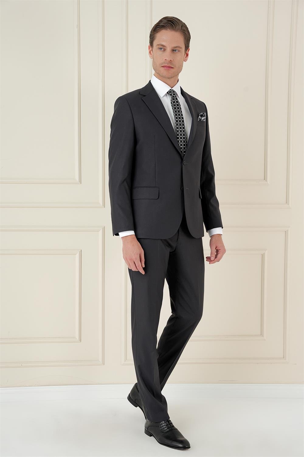 TK 912 Slim Fit Antrasit Spor Takım Elbise